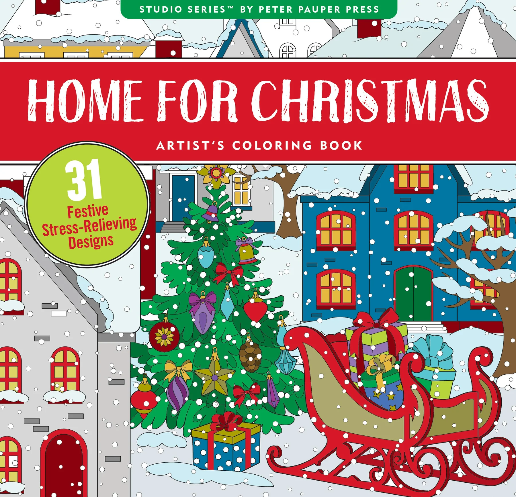 Home for Christmas Coloring Book-by-Peter Pauper Press