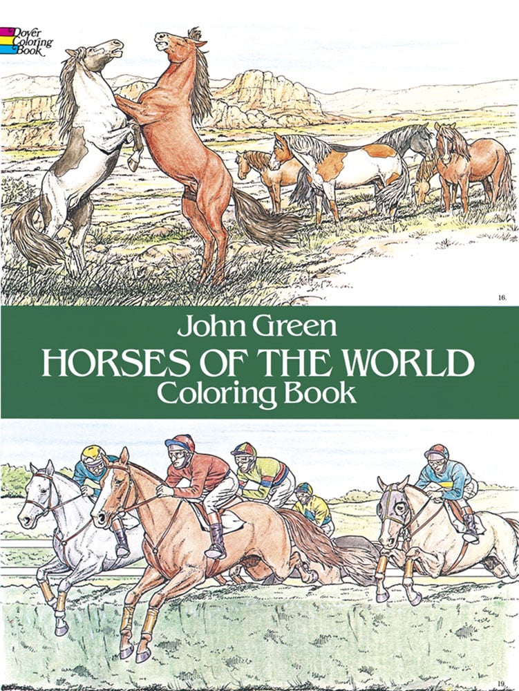 Horses of the World Coloring Book by Dover Publications