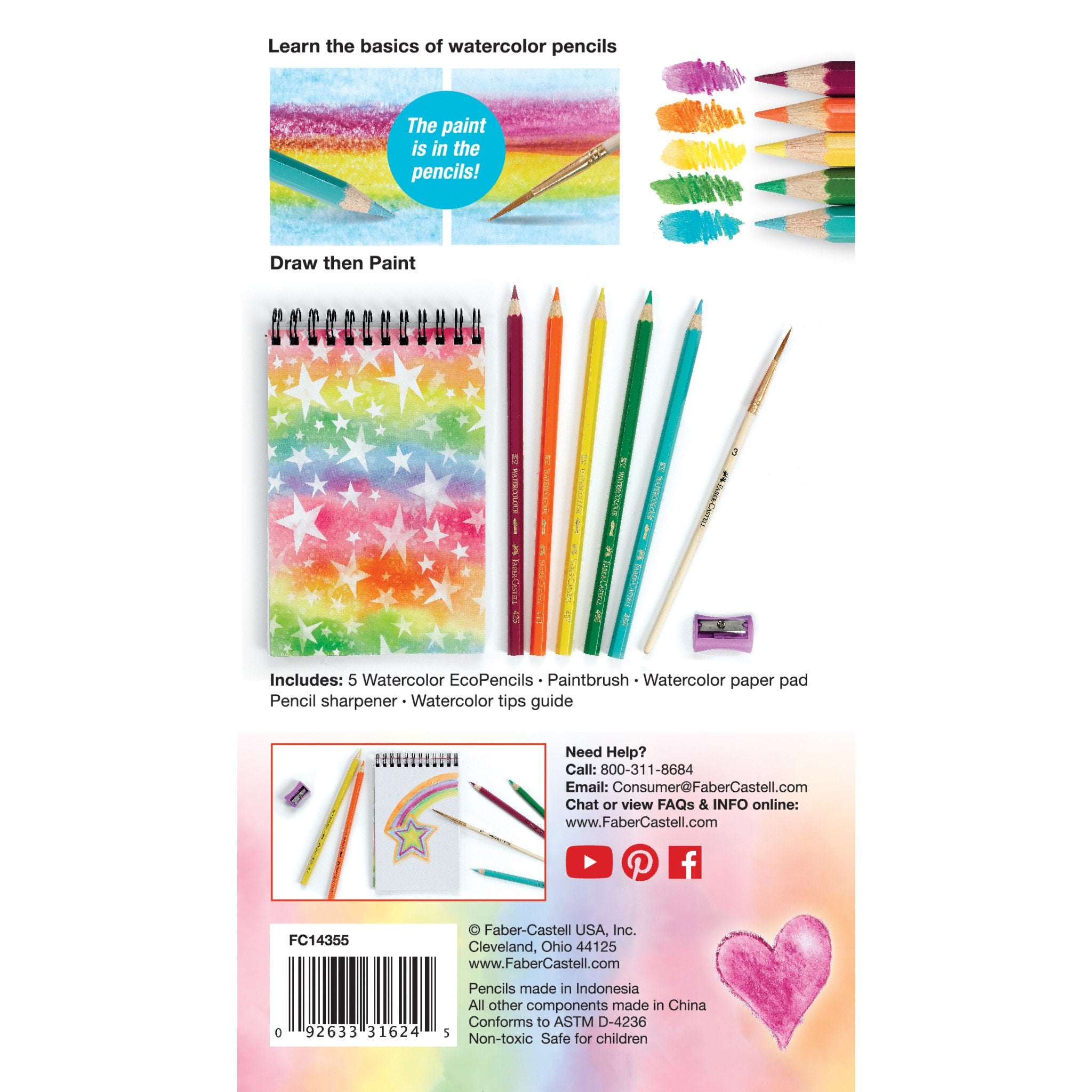 How To Rainbow Watercolor Pencils Starter Set by Faber Castell 5