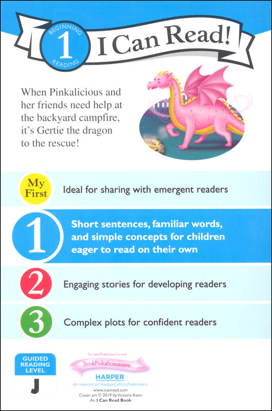 I Can Read Level 1 Pinkalicious Dragon to the Rescue by Harper Collins 1