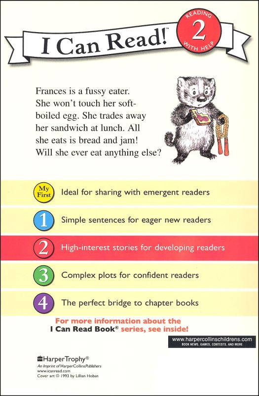 I Can Read Level 2 Bread and Jam for Francis by Harper Collins 2