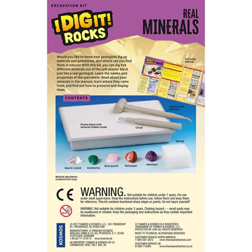 I Dig It Rocks Real Minerals Excavation Kit by Thames Kosmos 1