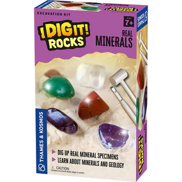 I Dig It Rocks Real Minerals Excavation Kit by Thames Kosmos