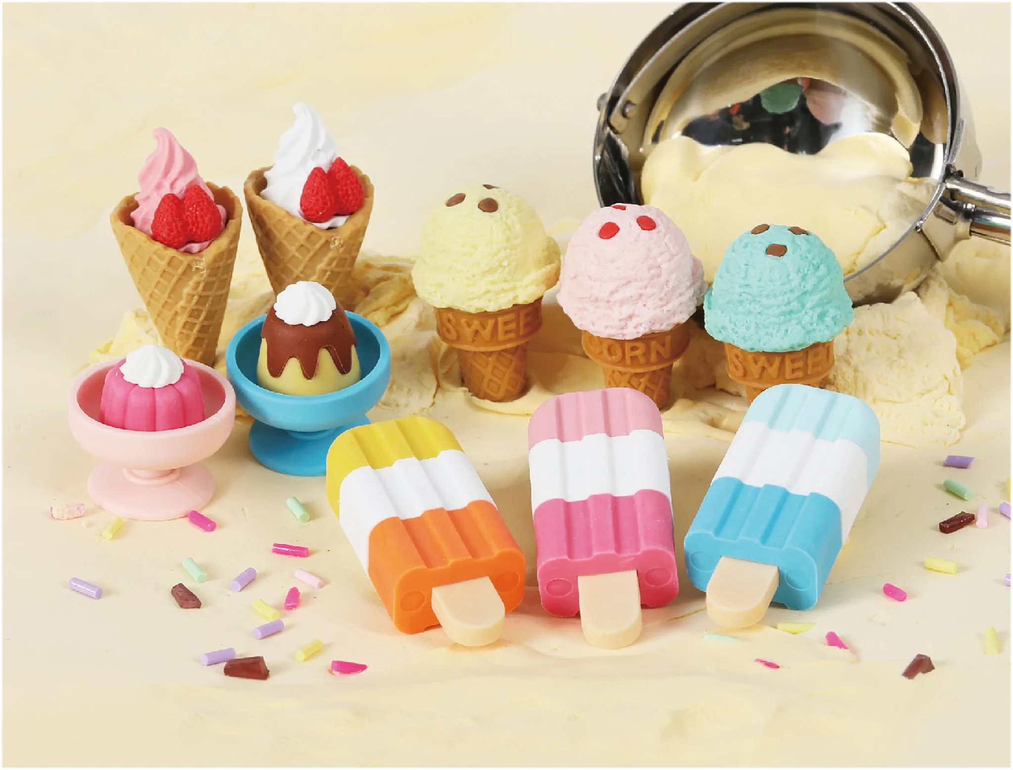 Ice Cream Eraser by Iwako