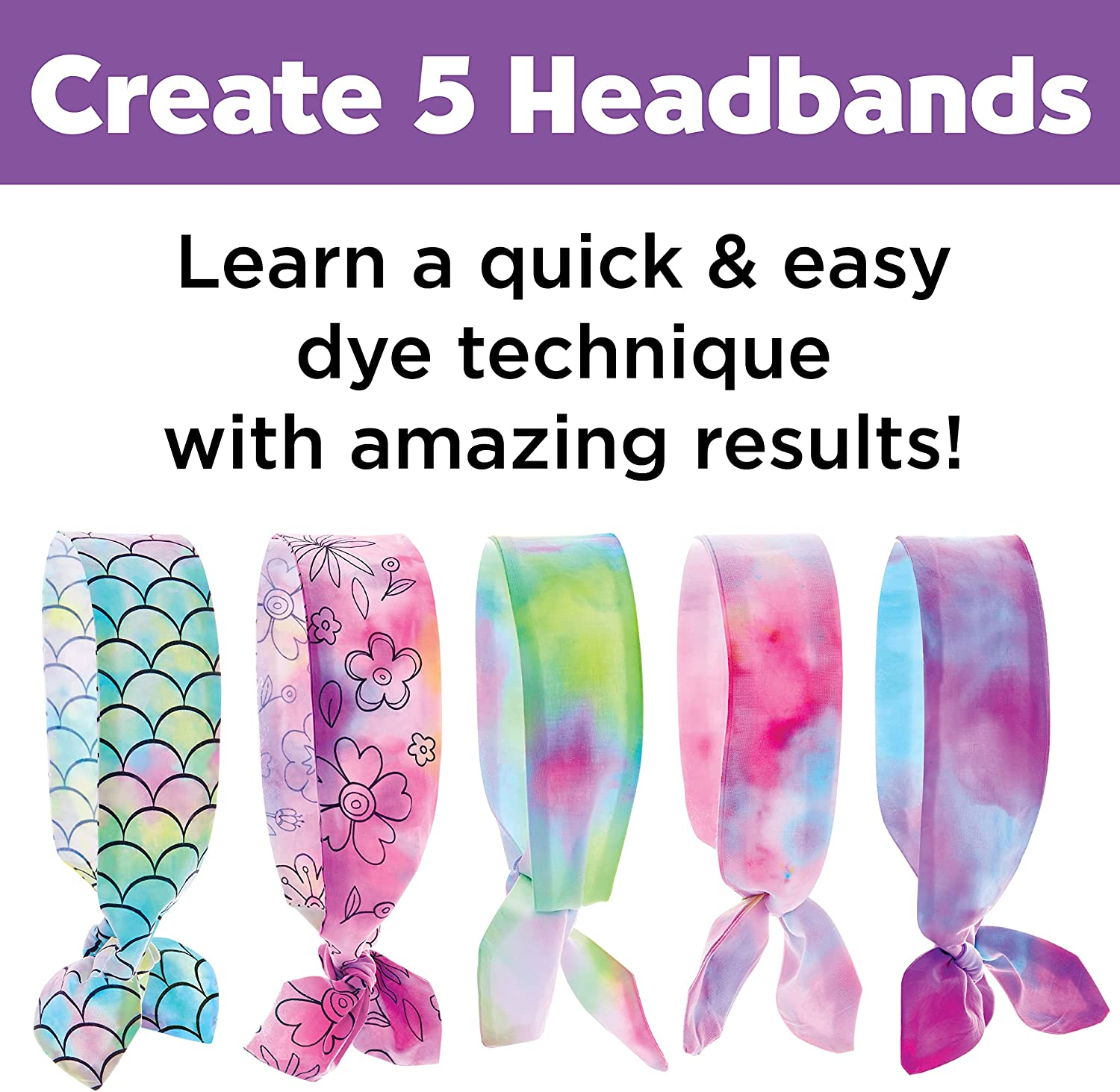 Ice Dye Headbands by Creativity for Kids 1