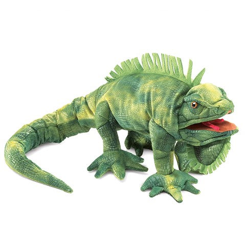 Iguana Hand Puppet-by-Folkmanis