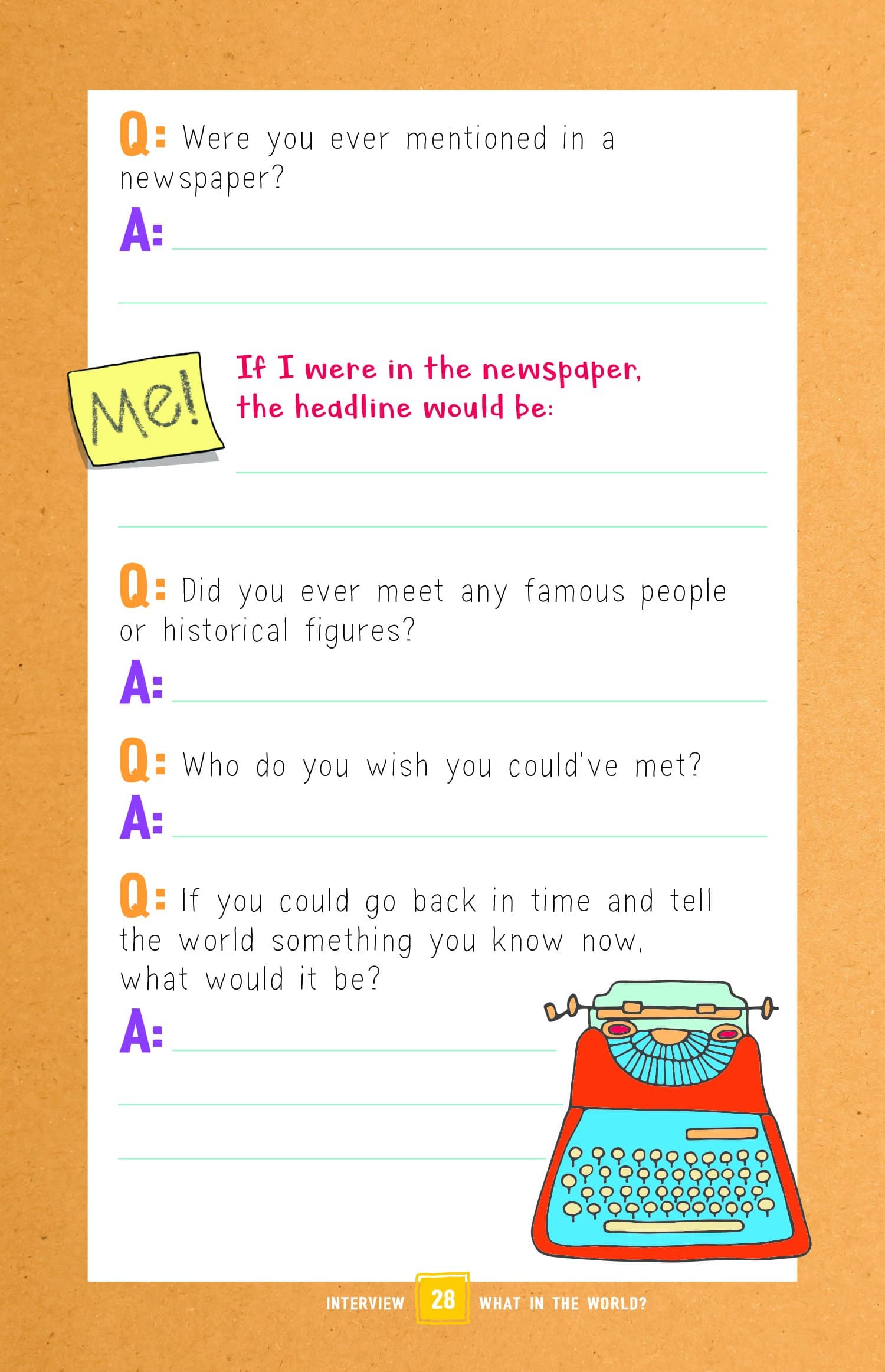 Interview with My Grandma An Interactive Journal to Investigate Our Family History by Castle Point BOoks 5