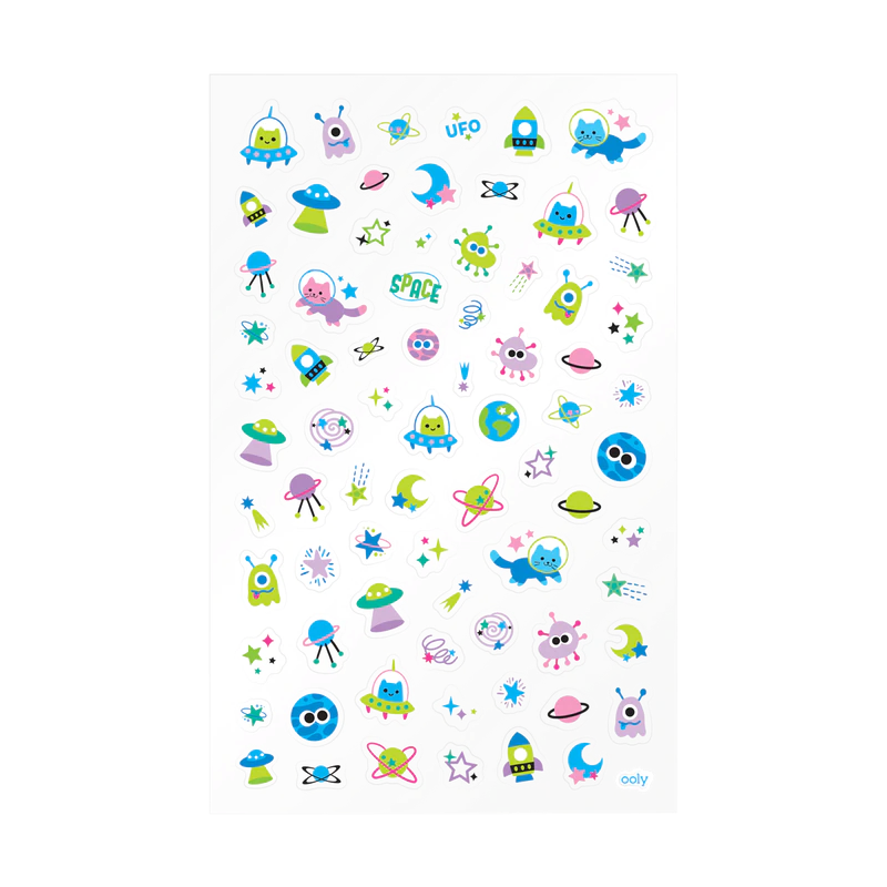 Itsy Bitsy Space Buddies Stickers by Ooly