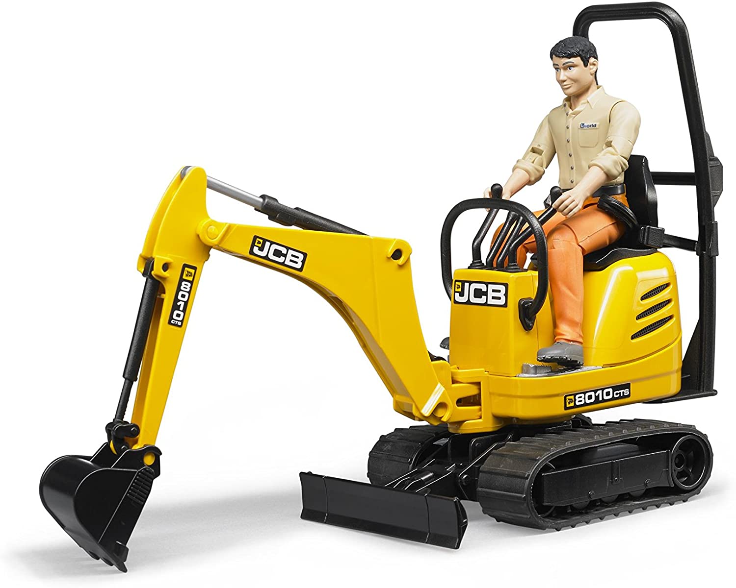 JCB Micro Excavator and Construction Worker by Bruder 2