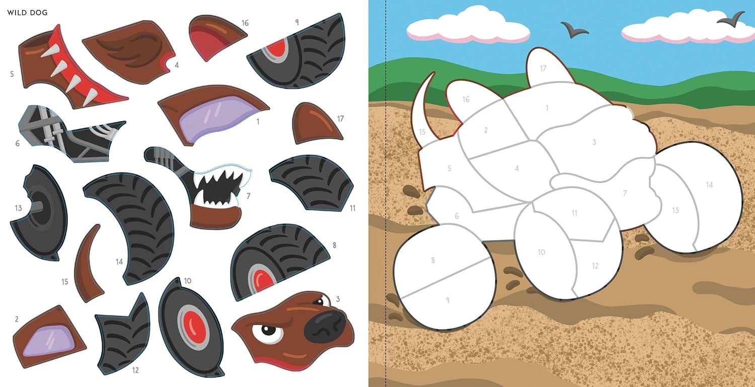 My First Color-by-Sticker Book - Monster Trucks by Peter Pauper Press