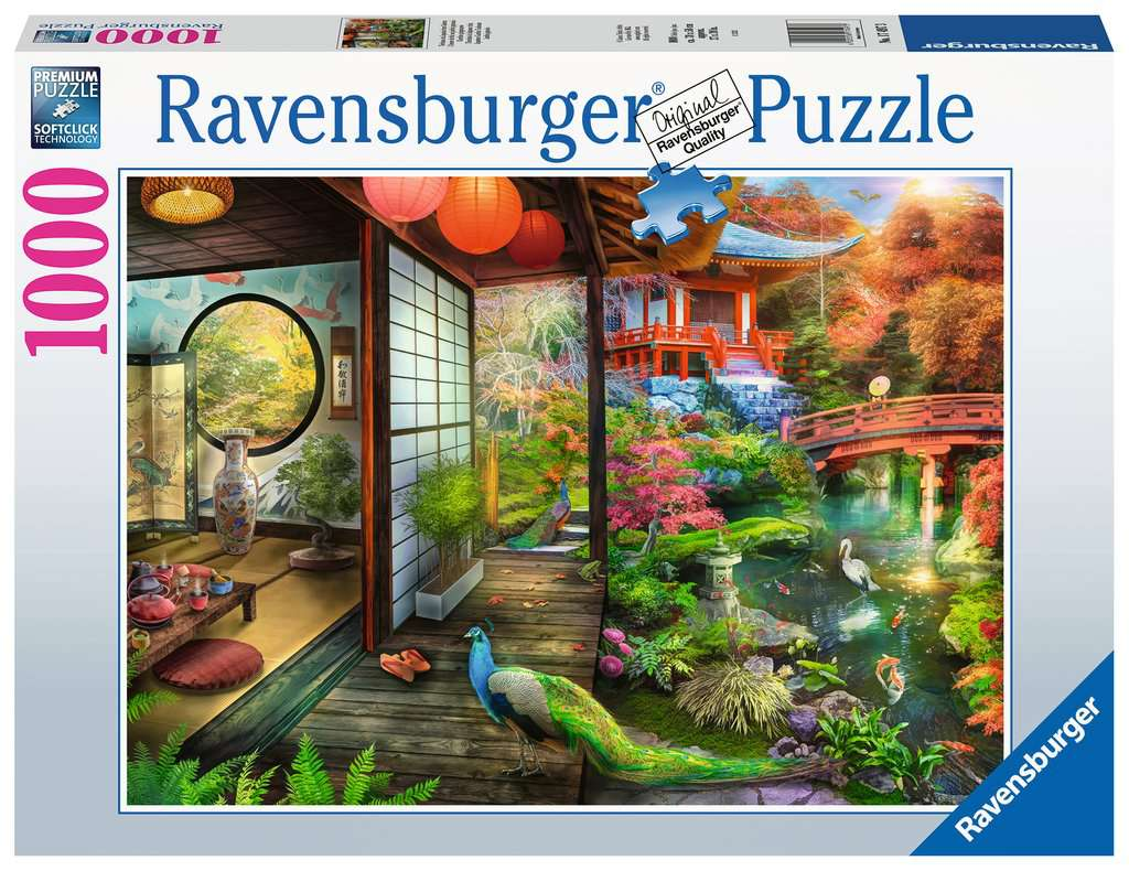 Japanese Garden Teahouse 1000pc Puzzle-by-Ravensburger