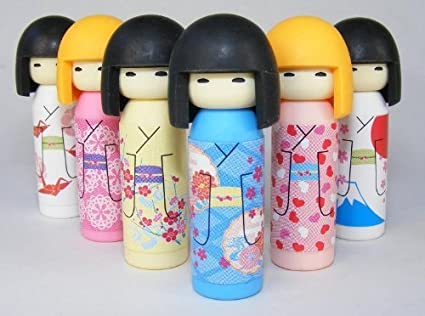 Japanese Kokeshi Doll Eraser by Iwako