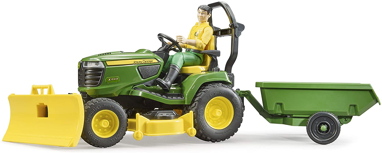 John Deere Lawn Tractor with Gardner by Bruder