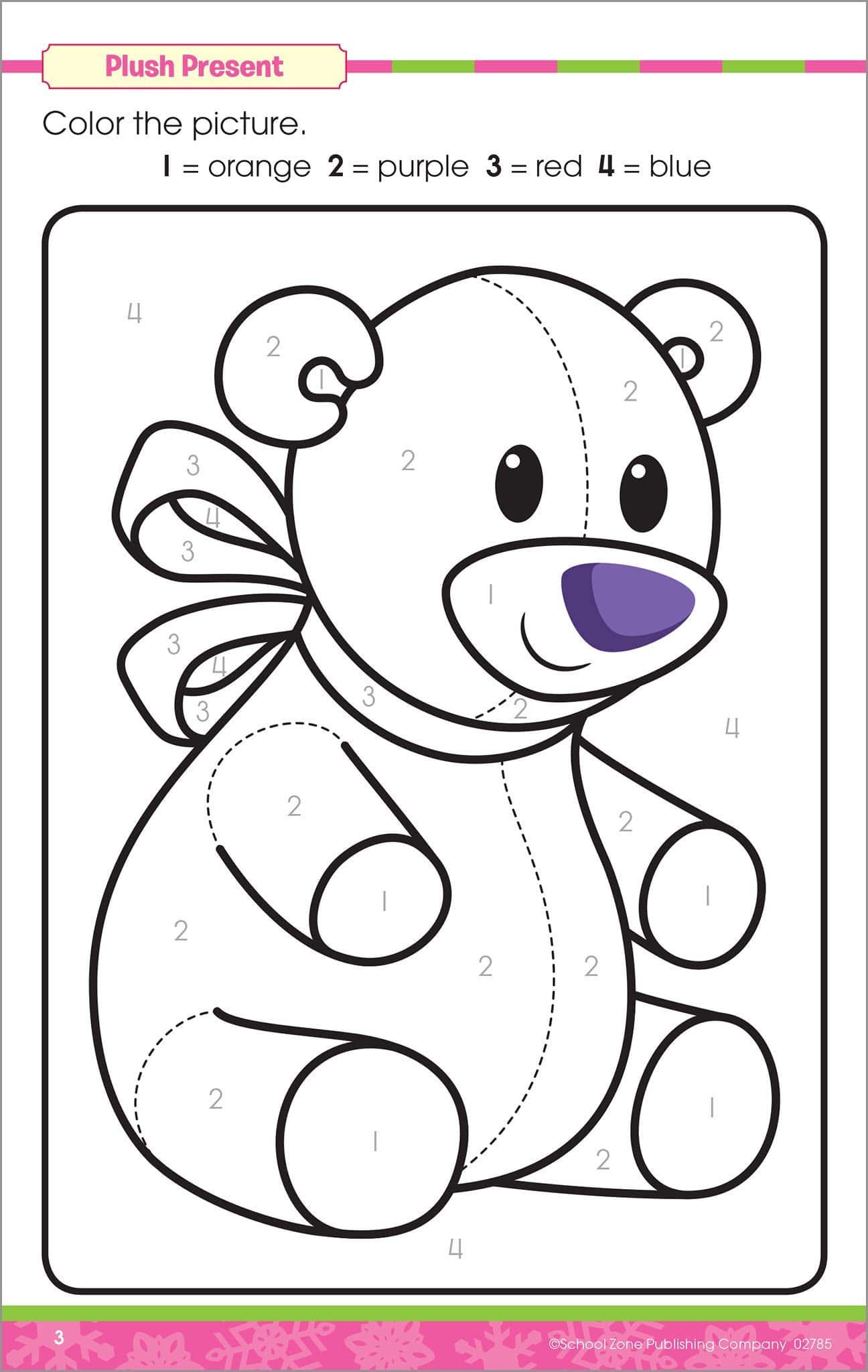 Jolly Holiday Color by Number by School Zone 2