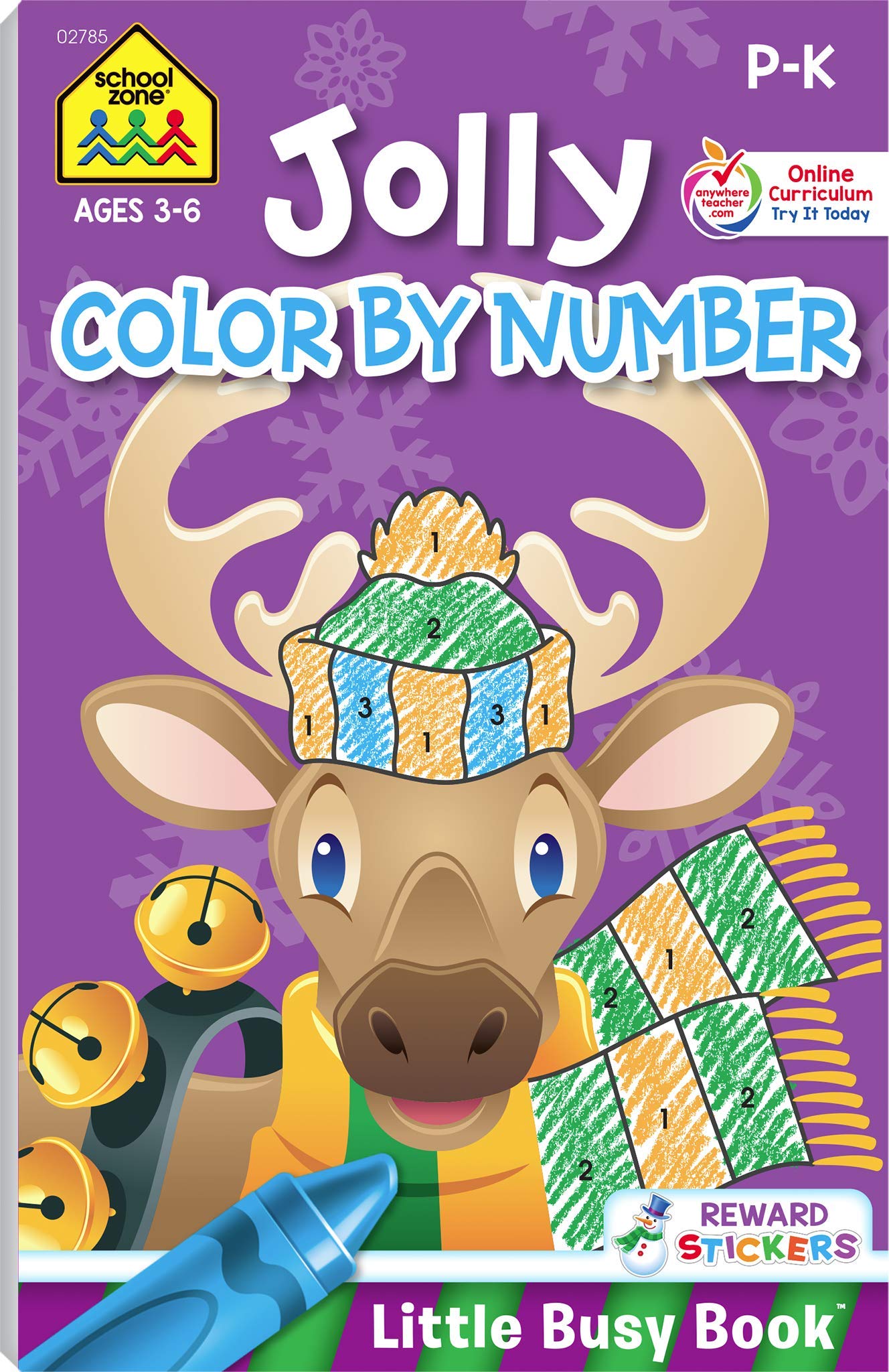 Jolly Holiday Color by Number by School Zone