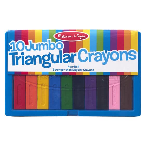 Jumbo Triangle Crayons by Melissa Doug