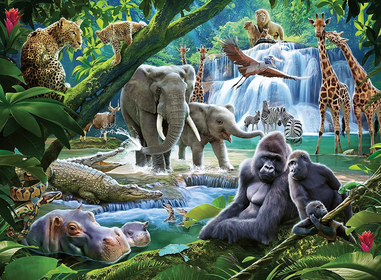 Jungle Animals 100pc Puzzle by Ravensburger 1