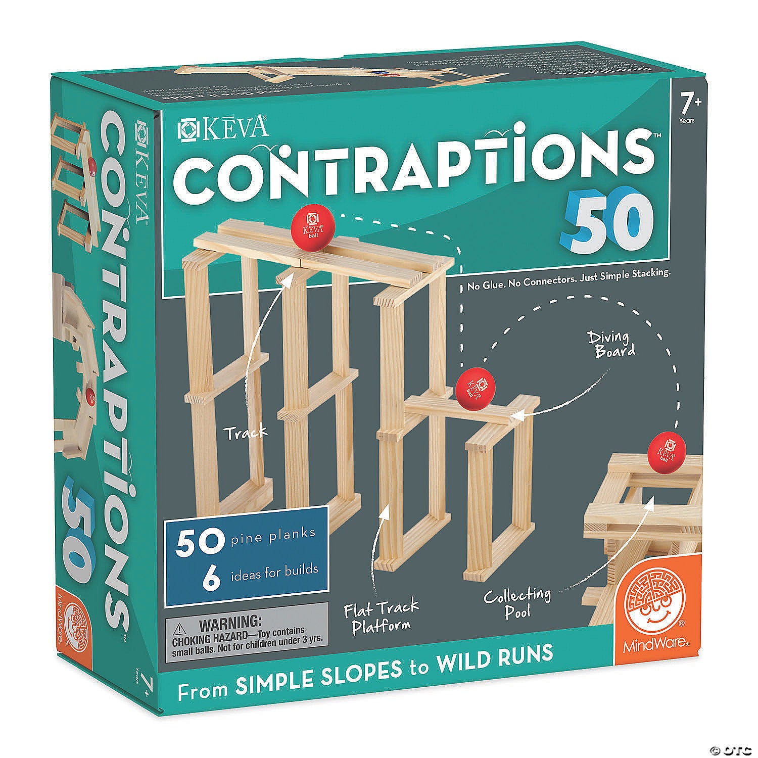 KEVA Contraptions 50 Plank Set-by-Mindware