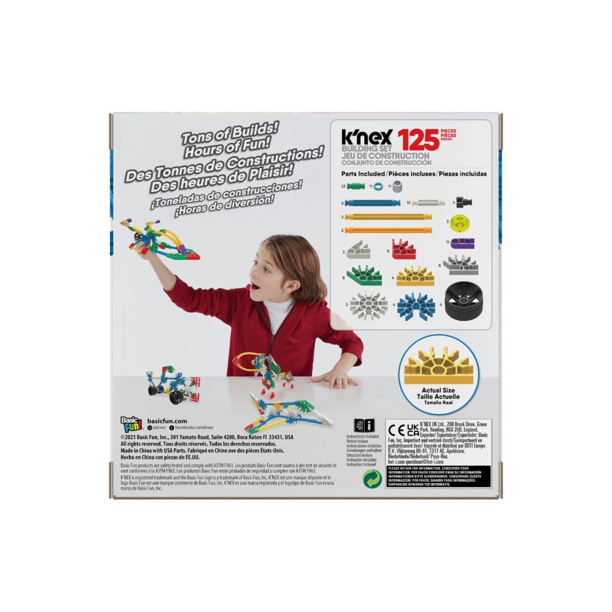 KNex Classics 125 Pc Beginner Builds by KNex 1