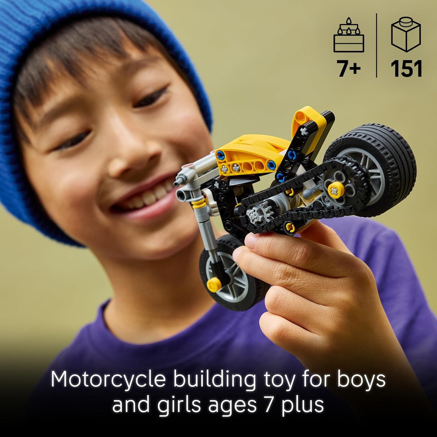 Technic Yellow Motorcycle by Lego