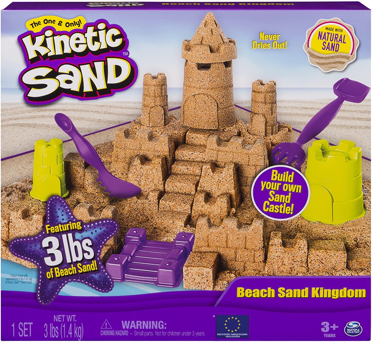 Kinetic Sand Beach Sand Kingdom Playset by Spin Master