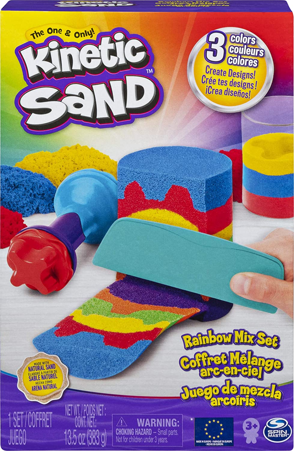 Kinetic Sand Rainbow Mix Set by Spin Master