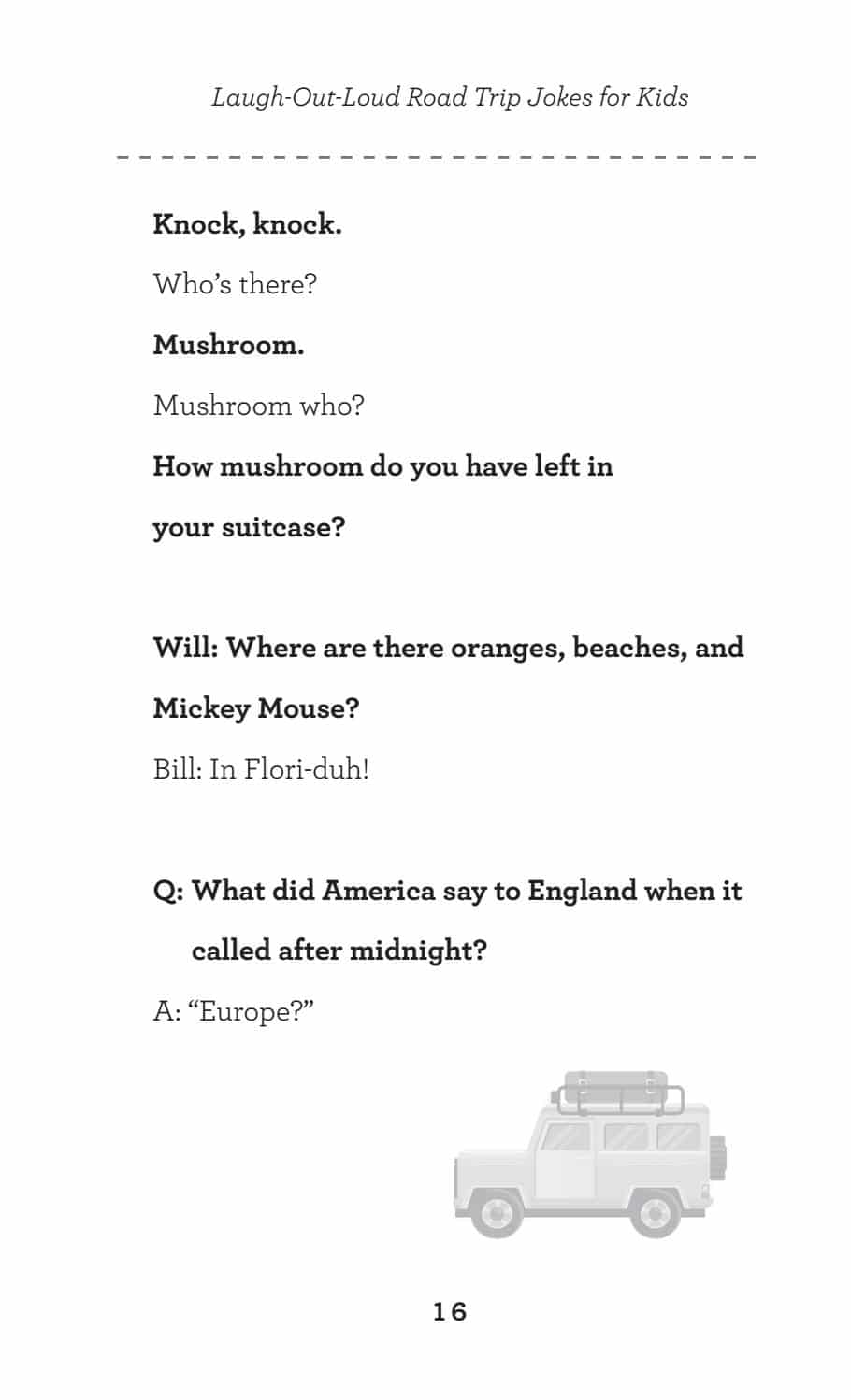 Laugh Out Loud Road Trip Jokes for Kids by Harper Collins 1