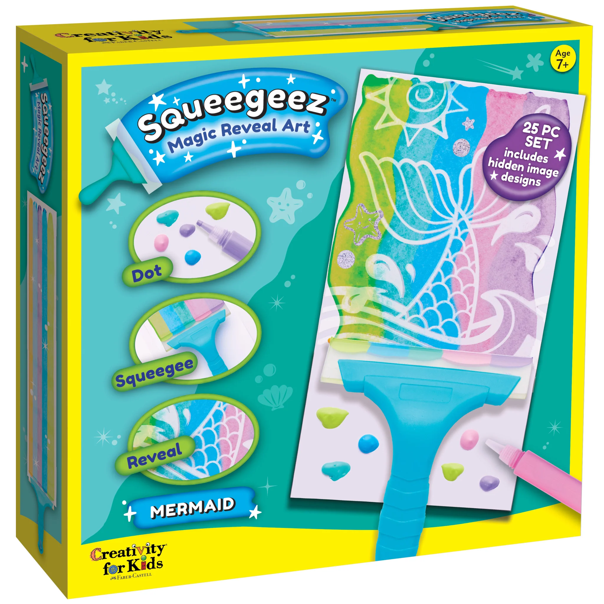 Squeegeez Magic Reveal Art Mermaid by Creativity for Kids