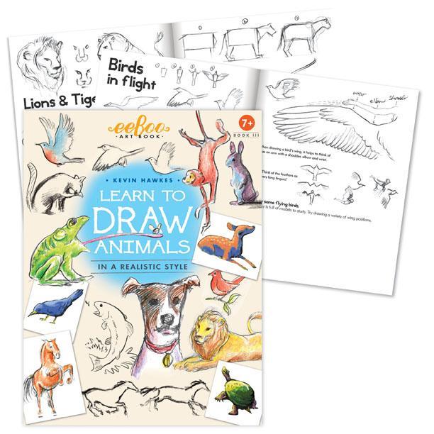 Learn to Draw Animals Art Book by eeBoo 1
