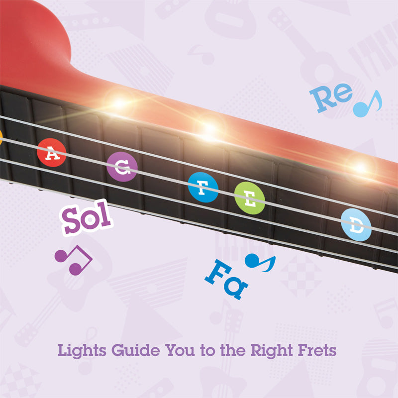 Learn with Lights Red Ukulele by Hape 1