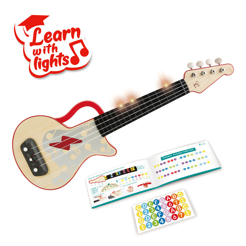 Learn with Lights Red Ukulele by Hape