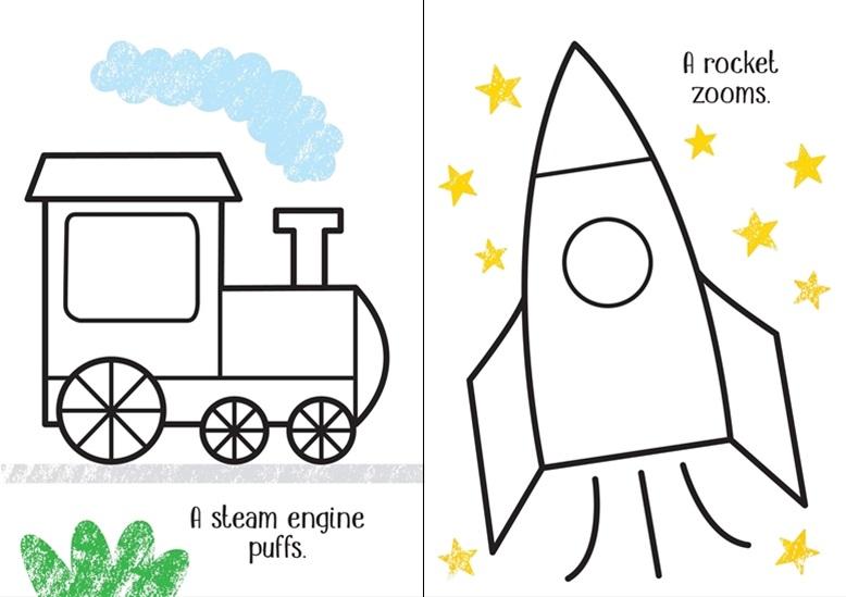 Little Coloring Things That Go by Usborne 1