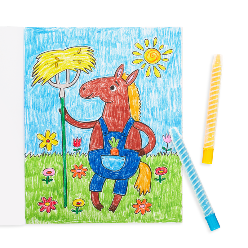 Little Farm Friends Coloring Book by Ooly 3