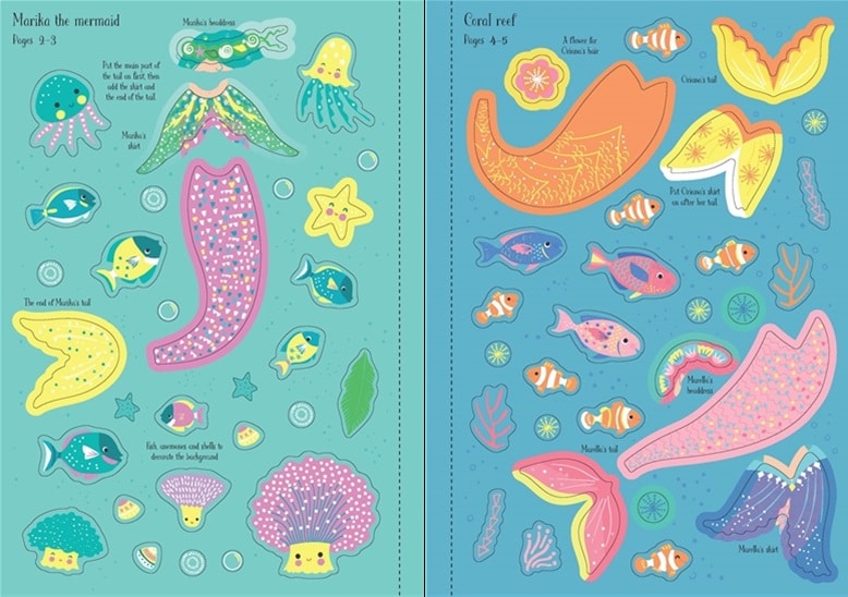 Little Sticker Dolly Dressing Mermaids by Usborne 3