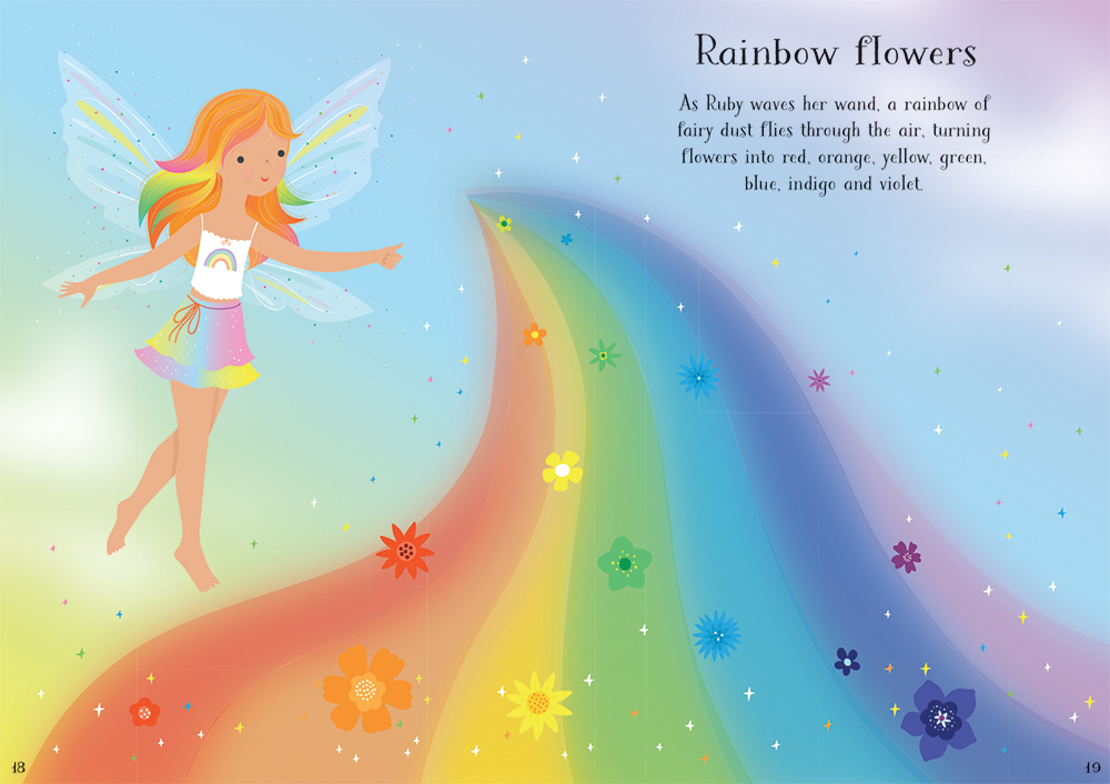 Little Sticker Dolly Dressing Rainbow Fairies by Usborne 1