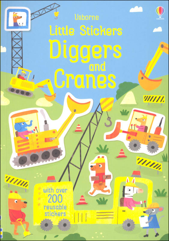 Little Stickers Diggers and Cranes by Usborne