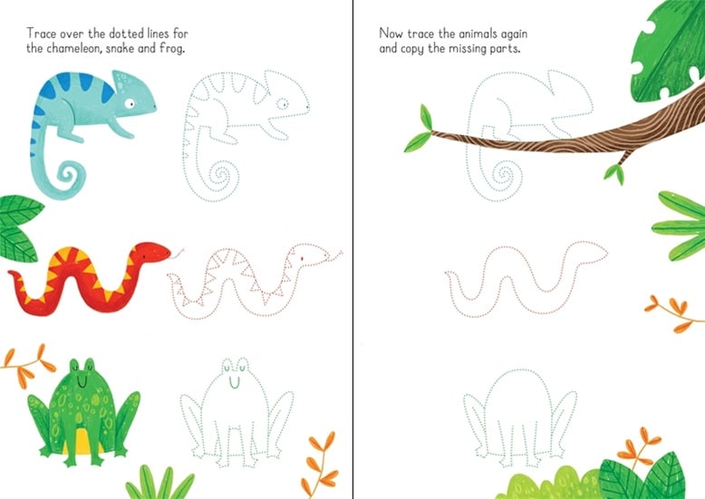 Little Wipe Clean Animals to Copy and Trace by Usborne 1