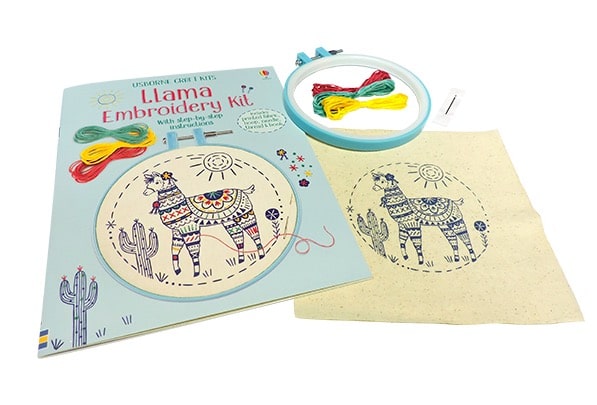 Llama Embroidery Kit by Usborne 1