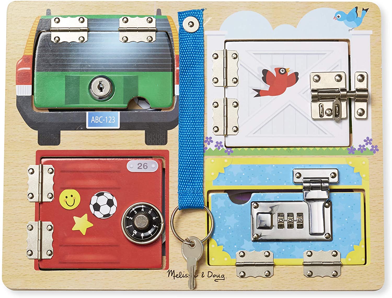 Lock Latch Board by Melissa Doug 1