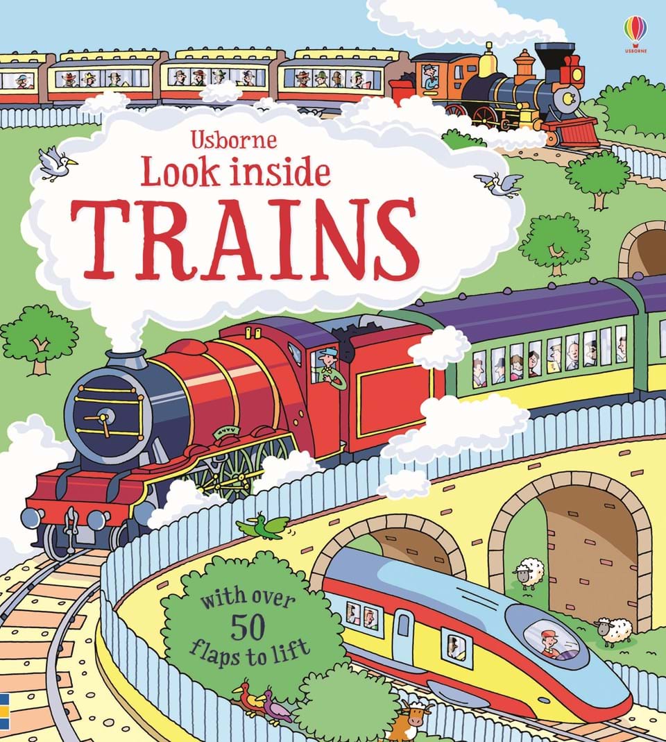 Look Inside Trains-by-Usborne