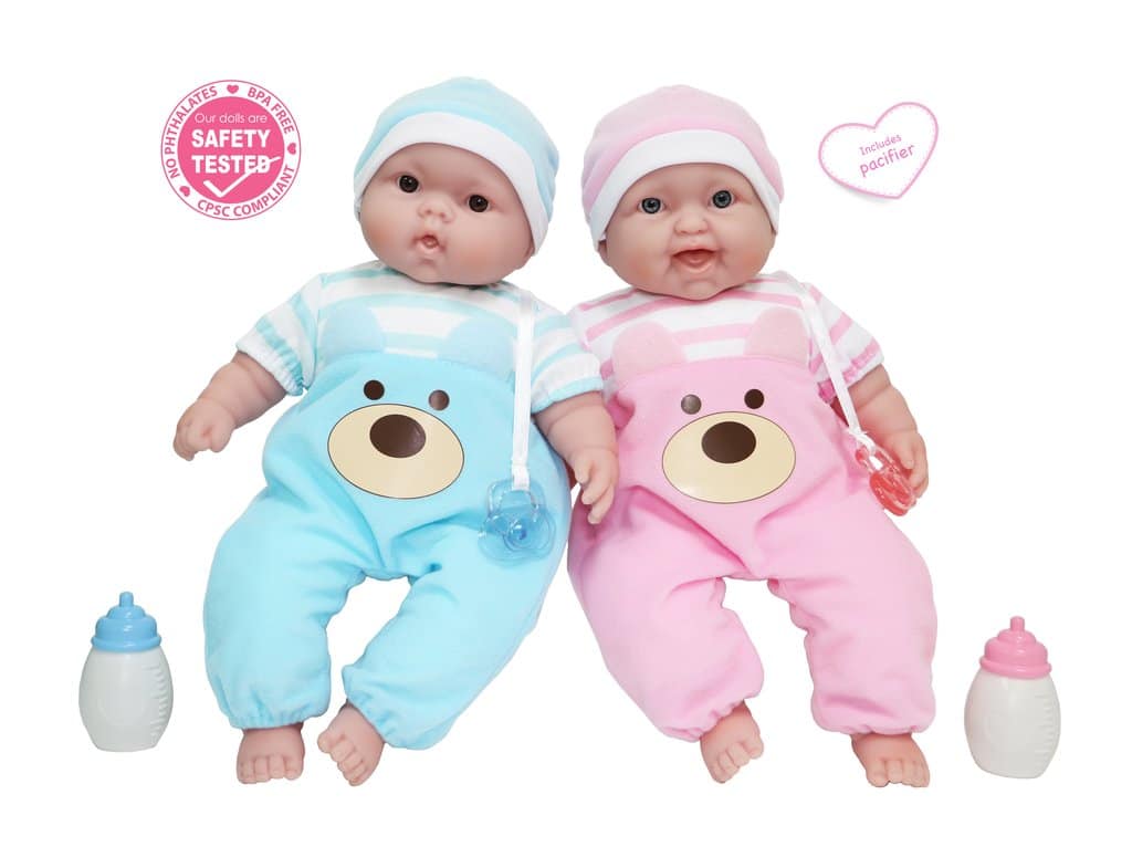 Lots to Cuddle Twin Baby Dolls by JC Toys