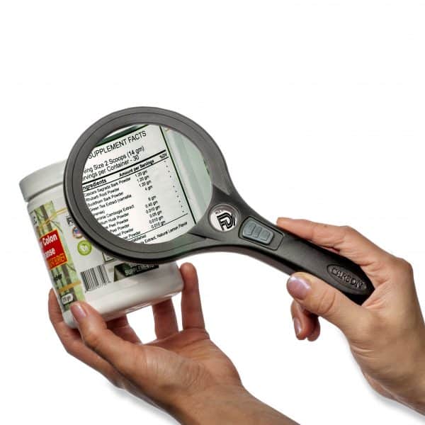 Lume LED 2.5x7x Handheld Magnifier by Carson 2