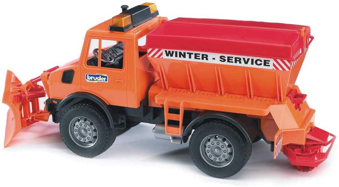 MB Unimog with Snow Plow by Bruder