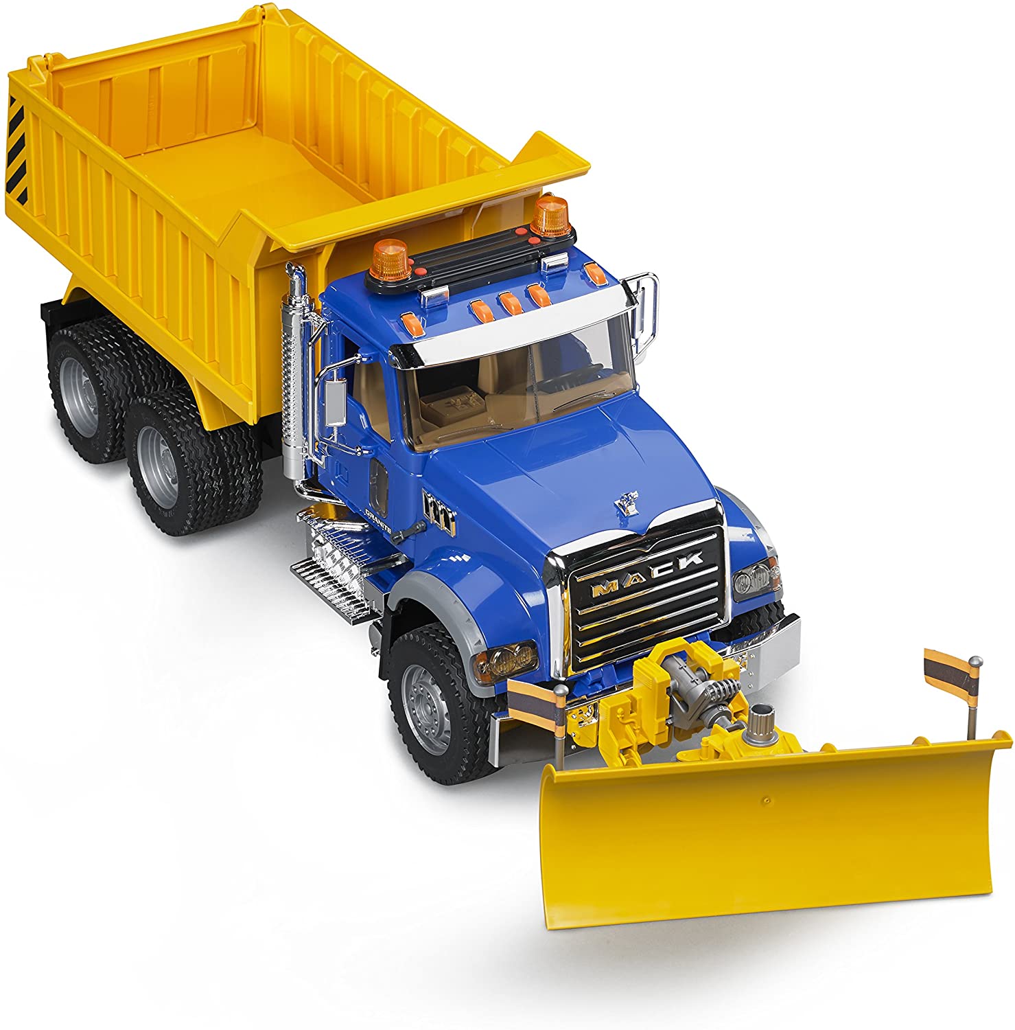 Mack Granite Dump Truck with Snow Plow by Bruder 4