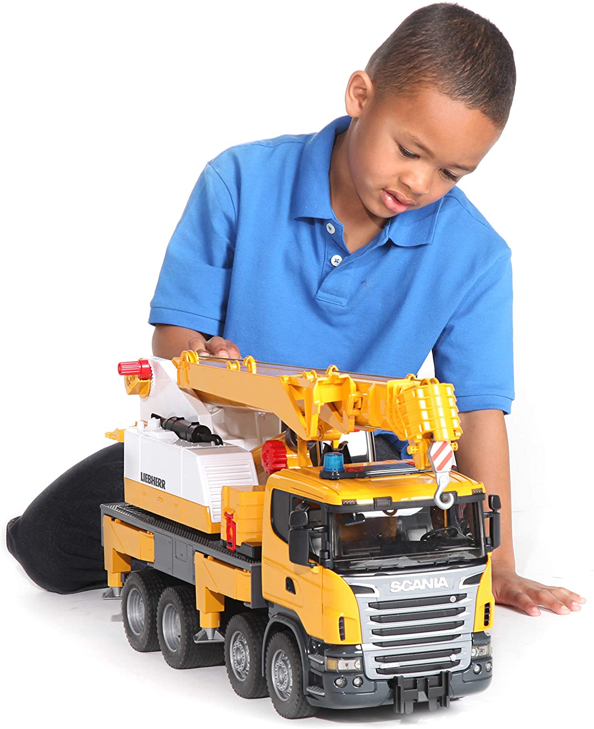 Mack Granite Liebherr Cane Truck by Bruder 6