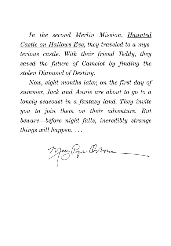 Magic Tree House Merlin Missions 3 Summer of the Sea Serpent by Penguin Random House 2