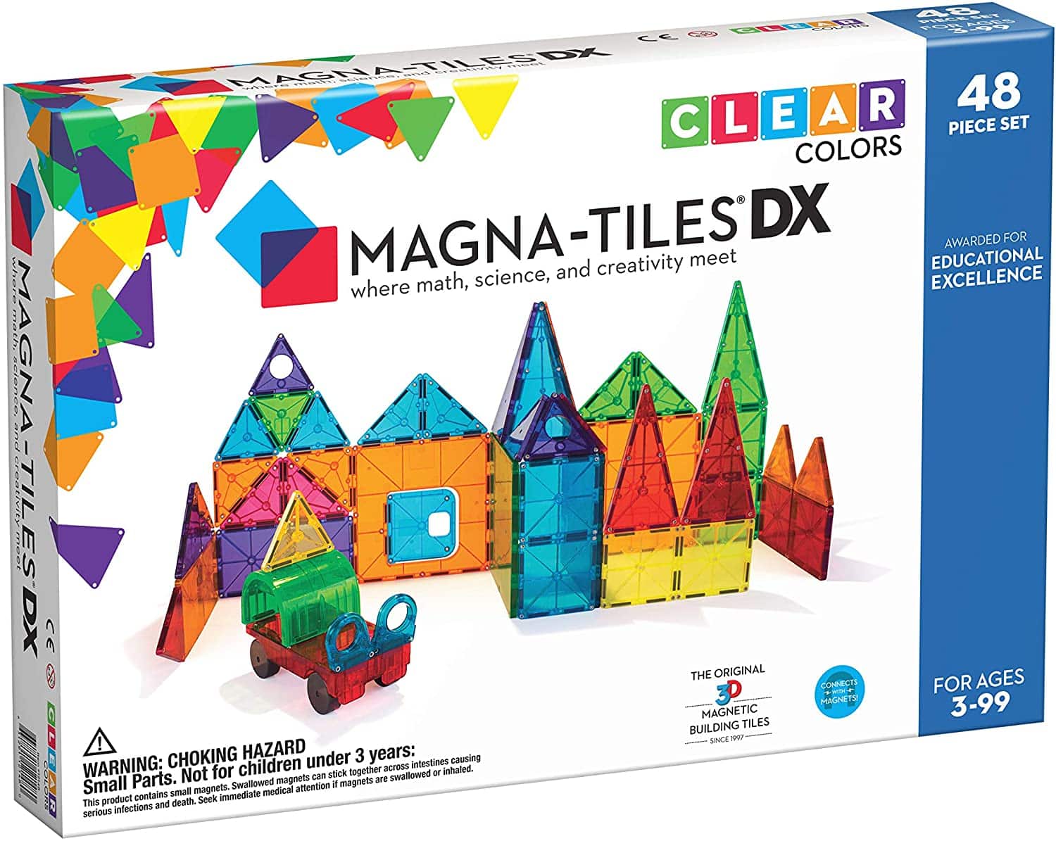 Magna Tiles Clear 48 Piece Set by Magna Tiles