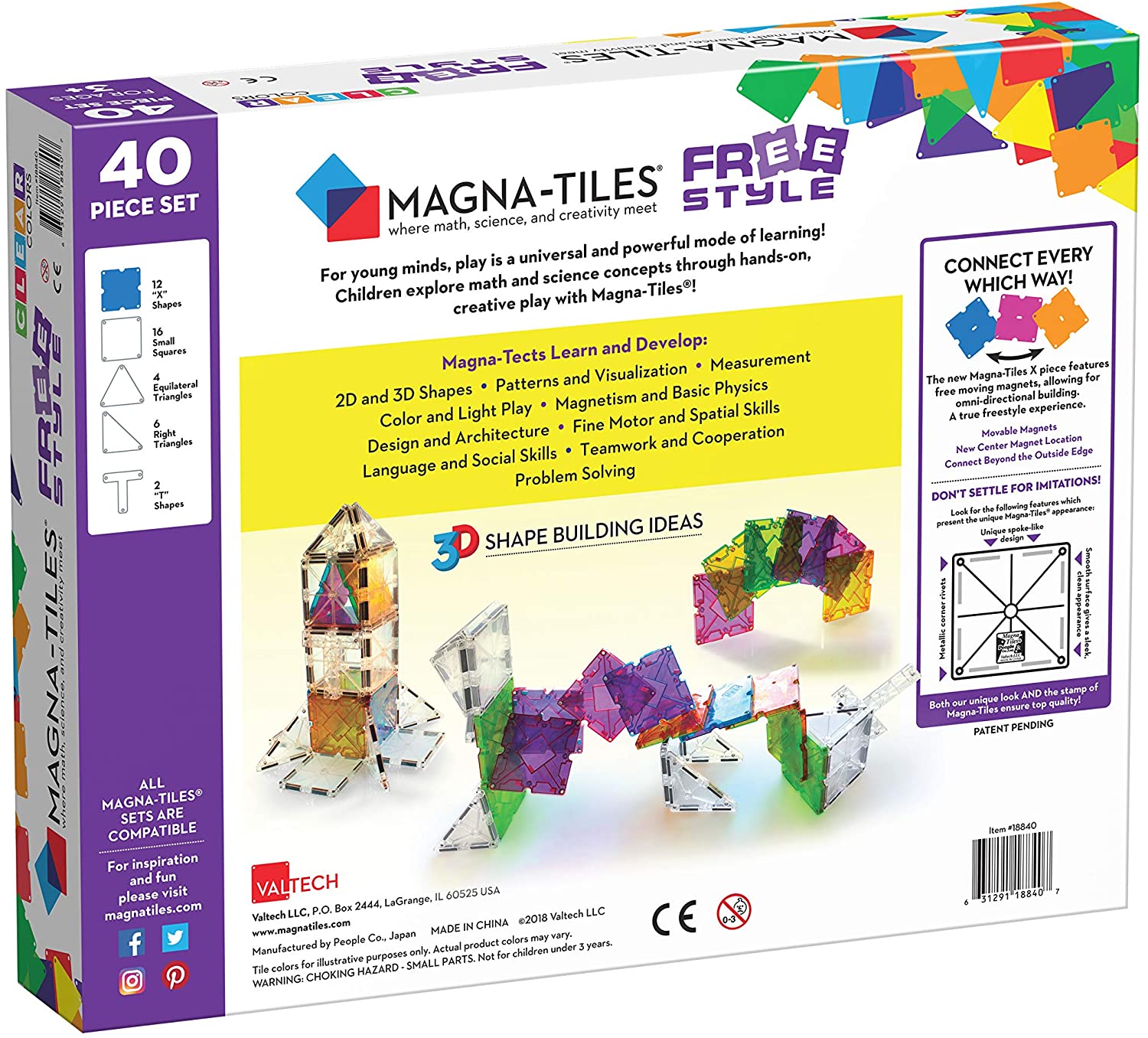 Magna Tiles Freestyle 40 Piece Set by Magna Tiles 5