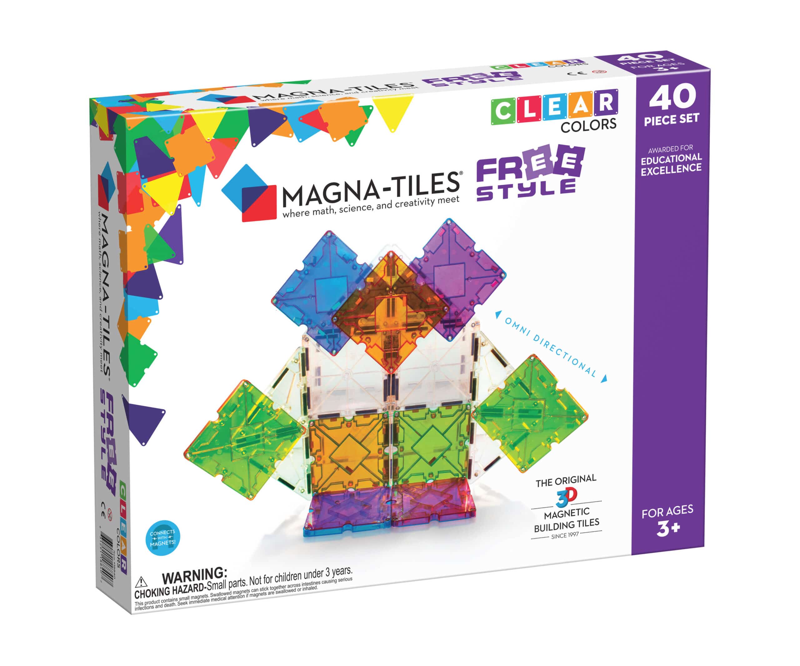 Magna Tiles Freestyle 40 Piece Set by Magna Tiles scaled