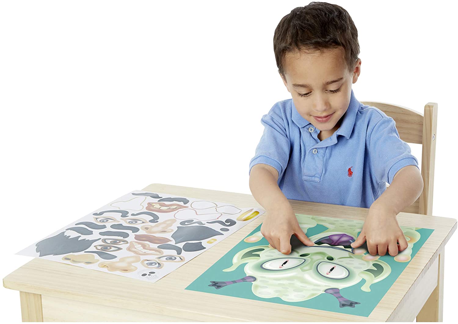 Make a Face Crazy Characters Stickers Pad by Melissa Doug 1